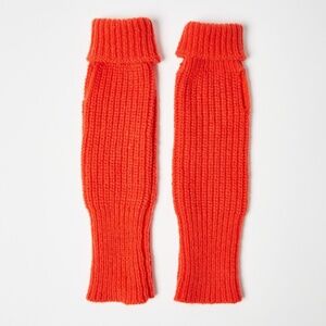 Red-Orange Fingerless Gloves